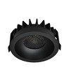12W Ø8,6cm Anti-verblinding CCT Downlight RA90 - Zaagmaat: Ø7,5 cm, Buitenmaat: Ø8,6 cm, 3 lichtkleuren, zwart front, Honeycomb