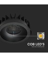 18W Glarevrije RA90 CCT Downlight Ø106mm - 3 lichtkleuren, zwarte voorkant, Gat: Ø95mm, Honeycomb