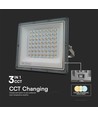 50W LED-breedstraler CCT - IP65, grijze behuizing, 3 lichtkleuren