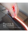 121 LED Striplicht 10,5W/m - Rood, 10m/rol, 220V, IP65
