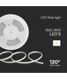 10m 10,5W/m LED strip - IP65, 120 LED per meter, 1100lm/m, Plug & Play