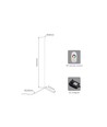 20 Watt hoeklamp met RGB-licht - Wit, 140 cm hoog, te bedienen met meegeleverde afstandsbediening