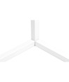 20 Watt hoeklamp met RGB-licht - Wit, 140 cm hoog, te bedienen met meegeleverde afstandsbediening