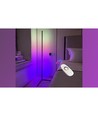 20 Watt hoeklamp met RGB-licht - Wit, 140 cm hoog, te bedienen met meegeleverde afstandsbediening