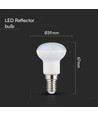 2,9W E14 LED spot - R39, 4000K, Samsung chip