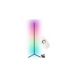 20 Watt hoeklamp met RGB-licht - Zwart, 140 cm hoog, te bedienen met meegeleverde afstandsbediening
