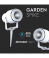 12W LED prikspot - IP65, Groen licht, witte behuizing, aluminium