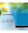 2W LED solar prikspot - IP65, zwart, 3.7V, schemersensor, COB LED, warm wit