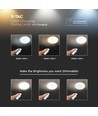 40W Designer Dome LED plafondlamp met sterreneffect - 4000lm, dimbaar, CCT, afstandsbediening, Ø39cm