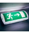 V-Tac Noodverlichting / Exit bord, 3W - Uitgangslicht, incl. batterij en pictogrammen, zelftestknop