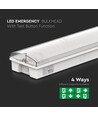 V-Tac Noodverlichting / Exit bord, 3W - Uitgangslicht, incl. batterij en pictogrammen, zelftestknop
