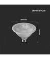 E27 11W LED-lamp PAR30 - 40° stralingshoek, Samsung LED-chip