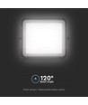 80W Solcelle LED breedstraler met afstandsbediening - 800lm, IP65, 4000K, zwart, incl. 10W zonnepaneel en batterij