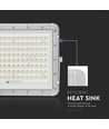 VT LED Solar Schijnwerper 180W - 6400K, 16000 mAh Batterij, 3m Kabel, Slimme IR Afstandsbediening, Snelladen, Wit