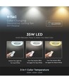 45W ventilator met plafondlamp RF-besturing CCT: 3-in-1 - AC-motor, grijze ring