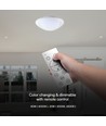 40W LED designer plafondlamp met afstandsbediening - 4000lm, dimbaar, CCT, phantom cover, Ø50cm