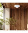 60W LED plafondlamp met houtlook, dimbaar - 6000lm, Ø49cm, CCT, incl. afstandsbediening