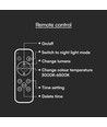 60W LED plafondlamp met houtlook, dimbaar - 6000lm, Ø49cm, CCT, incl. afstandsbediening