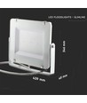 200W LED breedstraler - Samsung LED-chip, werklamp, buiten