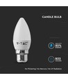 B22 4,5W LED kaarslamp - Samsung LED chip, vervangt 40W, 180°