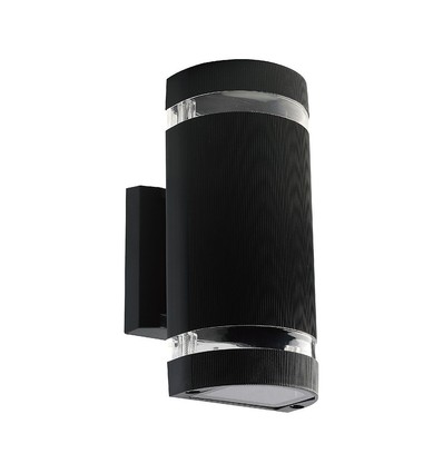 LED Wandlamp Zwart E27 IP44