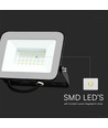 30W LED breedstraler met Samsung LED chip - 80lm/W, IP65, zwart, 4000K, buiten/binnen