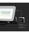30W LED breedstraler met Samsung LED chip - 80lm/W, IP65, zwart, 4000K, buiten/binnen