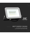 30W LED breedstraler met Samsung LED chip - 80lm/W, IP65, zwart, 4000K, buiten/binnen