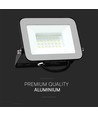 30W LED breedstraler met Samsung LED chip - 80lm/W, IP65, zwart, 4000K, buiten/binnen