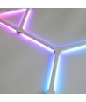 Hexa-Light RGBIC complete set - 9 lichtstrips, wandmontage, Bluetooth-app, USB