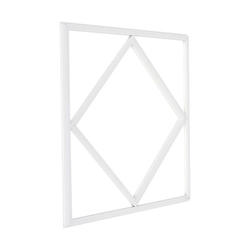 Hexagon Diamant 60x60 LED Paneel, 60W - Hoogte: 15mm, 100lm/W, Witte rand