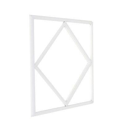 Hexagon Diamant 60x60 LED Paneel, 60W - Hoogte: 15mm, 100lm/W, Witte rand