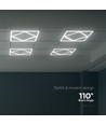 Hexagon Diamant 60x60 LED Paneel, 60W - Hoogte: 15mm, 100lm/W, Witte rand