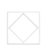 Hexagon Diamant 60x60 LED Paneel, 60W - Hoogte: 15mm, 100lm/W, Witte rand