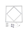 Hexagon Diamant 60x60 LED Paneel, 60W - Hoogte: 15mm, 100lm/W, Witte rand