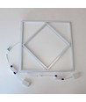 Hexagon Diamant 60x60 LED Paneel, 60W - Hoogte: 15mm, 100lm/W, Witte rand