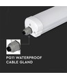 120cm 36W waterdicht compleet LED-armatuur, doorvoerbedraad - 4320lm, 120lm/W, IP65