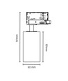 MADARA ALTRO RING GU10 - 3-fase railsysteem, zonder lichtbron, 250V, IP20, 60x101x141mm, wit