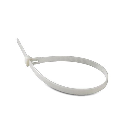 Kabelbinder 15 cm, 100 stuks - Breedte 2,5 mm wit