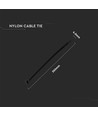 Kabelbinder 35 cm, 100 stuks - Breedte 4,5 mm zwart