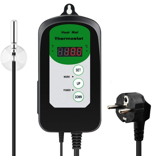 Digitale thermostaat voor verwarmingsmat - Geschikt voor onze verwarmingsmatten, instelbaar van 0-100° Celsius