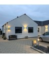 6W CUBIC PRO wandlamp - IP65, zwart, doorlusbaar, verstelbaar, vierkant, op/neer, buiten, incl. lichtbron