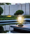 2W LED solar tuinlamp met sensor - Zwart, IP65, CCT, aluminium, voor buitengebruik