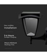 Wandlamp op zonne-energie, klassiek ontwerp - 3000K+6000K, zwart