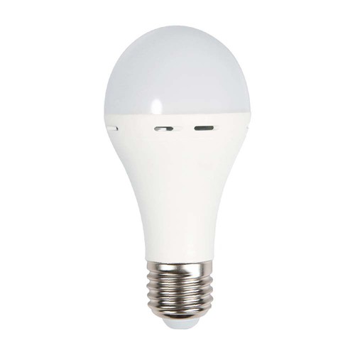 E27 9W LED lamp met noodverlichting - A70, 720lm, 4000K, 4,5 uur batterijduur