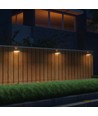 3W zonnecel wandlamp met sensor - IP65, wit, 350lm, PIR sensor, buiten