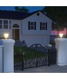15W Zonnecel tuinlamp, 2200lm - IP65, zwart, Diamond, CCT, RADAR sensor, 3.2V, incl. batterij