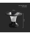 15W Zonnecel tuinlamp, 2200lm - IP65, zwart, Diamond, CCT, RADAR sensor, 3.2V, incl. batterij