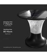 15W Zonnecel tuinlamp, 2200lm - IP65, zwart, Diamond, CCT, RADAR sensor, 3.2V, incl. batterij