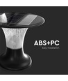 15W Zonnecel tuinlamp, 2200lm - IP65, zwart, Diamond, CCT, RADAR sensor, 3.2V, incl. batterij